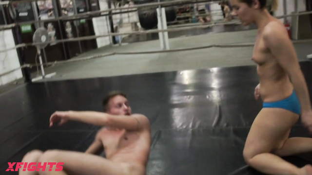 Dirty Wrestling Pit - Sasha vs Akos in Cock Drained