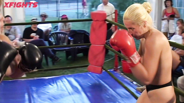 DWW-A2002-BOX-11 Topless Boxing with TKO - Sveta M vs Olga K