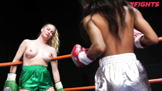 DT Wrestling - DT-1767HD September Reign vs Serene Siren Topless Boxing