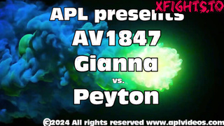 APL Female Wrestling - AV1847 Gianna vs Peyton Physical and erotic domination!