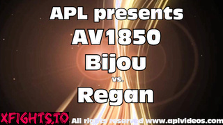 APL Female Wrestling - AV1850 Regan vs Bijou The rookie is a tough nut to crack!