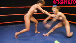 DT Wrestling - DT-1792HD Jesse Pony vs Cassie Del Isla Nude Ring Catfight Wrestling Match