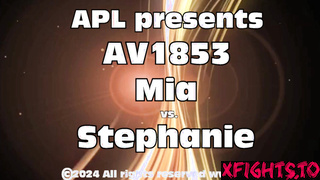 APL Female Wrestling - AV1853 Mia vs Stephanie A tough full-bodied chick!