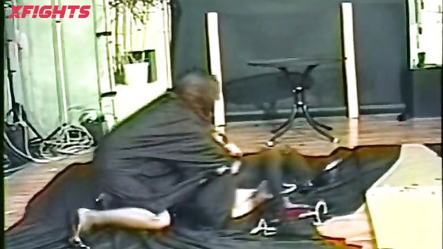 Famous Fem Fight - Vicious Goth Catfight In Garters & Stockings