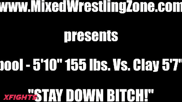 Mixed Wrestling Zone - Lady Deadpool vs Clay G Stay Down Bitch